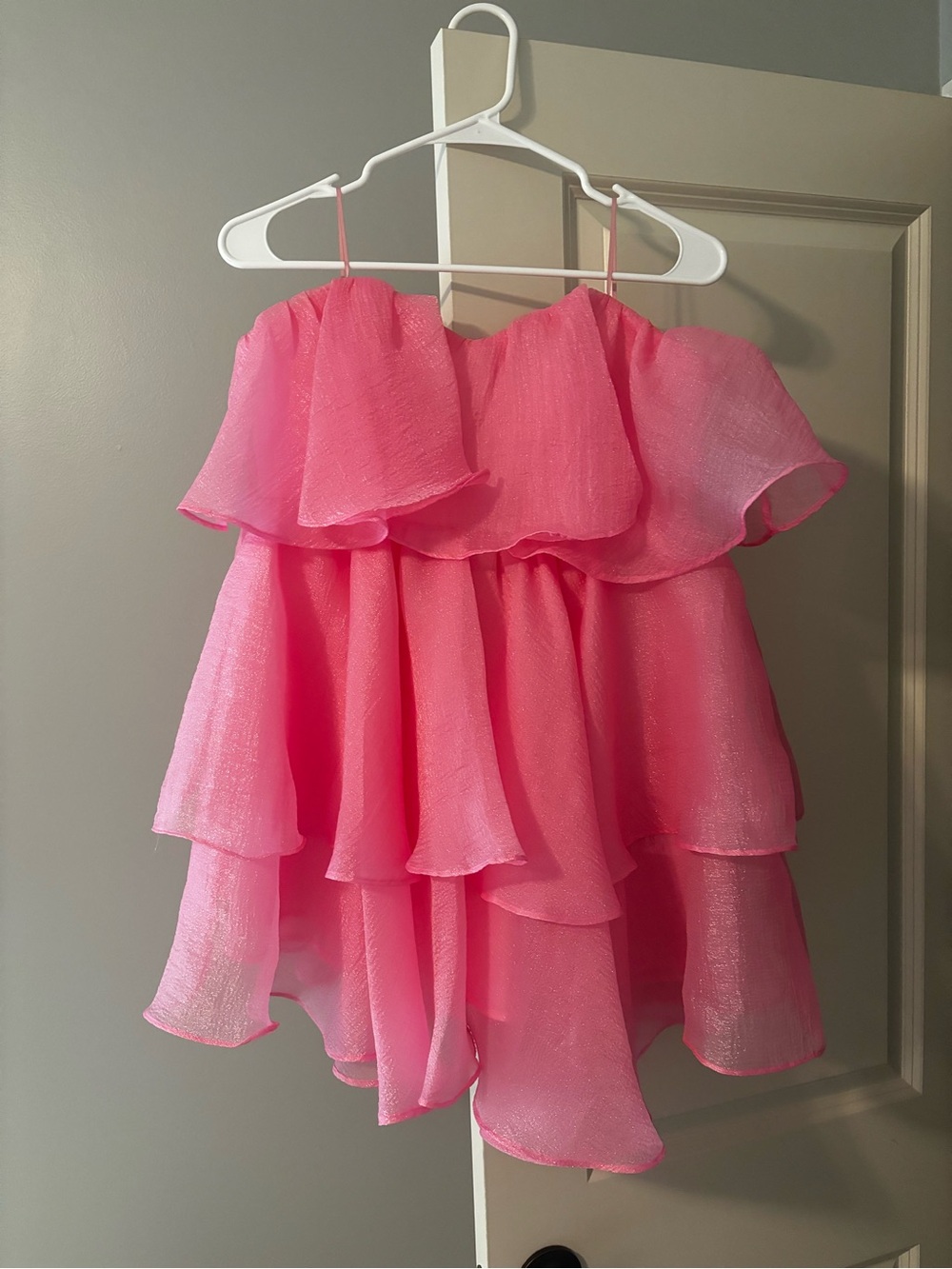 Pink Ruffle Dress - Picture 4 of 6